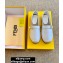 Fendi Croco Pattern Espadrilles White with FF Baguette 2020