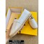 Fendi Croco Pattern Espadrilles White with FF Baguette 2020