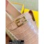 Fendi Croco Pattern Espadrilles Pink with FF Baguette 2020