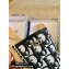 Dior CD Logo Oblique Canvas Espadrilles Mules White/Black 2020
