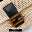 Fendi Natural Straw Medium Baguette Bag 2020