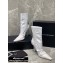 Alexander Wang Heel 10.5cm Satin Vanna Stretch Pointed Boots White 2020