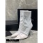 Alexander Wang Heel 10.5cm Satin Vanna Stretch Pointed Boots White 2020