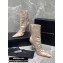 Alexander Wang Heel 10.5cm Satin Vanna Stretch Pointed Boots Nude 2020