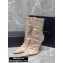 Alexander Wang Heel 10.5cm Satin Vanna Stretch Pointed Boots Nude 2020