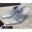 Alexander Wang Heel 10.5cm Satin Vanna Mules Gray 2020