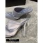 Alexander Wang Heel 10.5cm Satin Vanna Mules Gray 2020