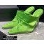 Alexander Wang Heel 10.5cm Satin Vanna Mules Green 2020