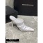 Alexander Wang Heel 10.5cm Satin Vanna Mules White 2020