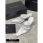 Alexander Wang Heel 10.5cm Satin Vanna Mules White 2020