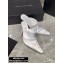 Alexander Wang Heel 10.5cm Satin Vanna Mules White 2020