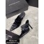 Alexander Wang Heel 10.5cm Satin Vanna Mules Black 2020