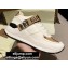 Burberry Logo Detail Leather and Vintage Check Sneakers White 2020