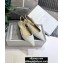 Dior J'Adior x Chiara Ferragni Slingback Ballet Flats White 2020