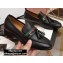 Gucci Leather Loafers Black with Web and Interlocking G 2020
