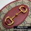 Gucci Horsebit 1955 Oval Coin Case 622040 GG Canvas Red 2020