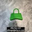 Balenciaga Hourglass XS Top Handle Bag in Grained Calfskin Light Green