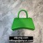 Balenciaga Hourglass Small Top Handle Bag in Grained Calfskin Light Green