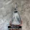 Balenciaga Hourglass XS Top Handle Bag in Crocodile Embossed Calfskin Silver