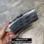 Balenciaga Hourglass XS Top Handle Bag in Crocodile Embossed Calfskin Silver