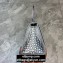 Balenciaga Hourglass Small Top Handle Bag in Crocodile Embossed Calfskin Silver