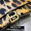 Balenciaga Hourglass Small Top Handle Bag Leopard Print
