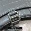 Balenciaga Hourglass XS Top Handle Bag in Crocodile Embossed Calfskin Gray/Silver