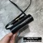 Balenciaga B. Phone Holder Bag in Crocodile Embossed Calfskin Black