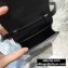Balenciaga B. Phone Holder Bag in Crocodile Embossed Calfskin Black