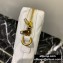 Balenciaga B. Quilted Leather Phone Holder Bag White