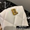 Balenciaga B. Quilted Leather Phone Holder Bag White