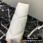 Balenciaga B. Quilted Leather Phone Holder Bag White
