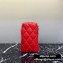 Balenciaga B. Quilted Leather Phone Holder Bag Red