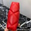 Balenciaga B. Quilted Leather Phone Holder Bag Red