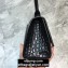 Balenciaga Hourglass XS Top Handle Bag in Crocodile Embossed Calfskin So Black