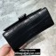 Balenciaga Hourglass XS Top Handle Bag in Crocodile Embossed Calfskin So Black