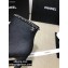 Chanel Heel Chain Ankle Boots Denim Black 2020