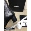 Chanel Heel 5cm Pearl Ankle Boots Leather Black 2020