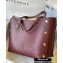 Givenchy Medium BOND Shopper Tote Bag in GIVENCHY Chain Embossed Leather Burgundy 2020