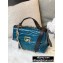 Givenchy ID Medium Bag in Crackling Leather Blue 2020