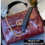 Givenchy ID Medium Bag in Crackling Leather Burgundy 2020