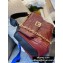 Givenchy ID Medium Bag in Crackling Leather Burgundy 2020