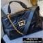 Givenchy ID Medium Bag in Crackling Leather Black/Gold 2020