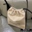 Alexander Wang Ryan Drawstring Dust Shoulder Bag Canvas White