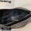 Alexander Wang Wangloc Fortune Cookie Bag With Crystal Rhinestone Chain Mesh Silver