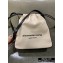 Alexander Wang Ryan Drawstring Dust Shoulder Bag Canvas White