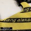 Alexander Wang Small Logo Knit Jacquard Shopper Tote Bag Yellow