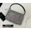 Alexander Wang Wangloc Medium Pouch Bag With Crystal Rhinestone Chain Mesh Silver