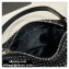 Alexander Wang Wangloc Medium Pouch Bag With Crystal Rhinestone Chain Mesh Black