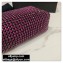 Alexander Wang Wangloc Medium Pouch Bag With Crystal Rhinestone Chain Mesh Fuchsia